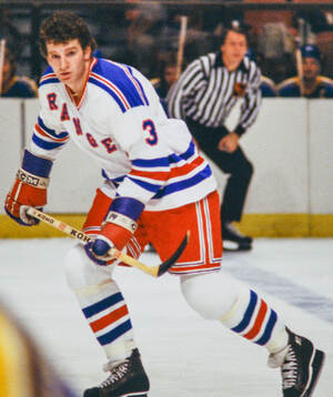 Barry Beck of New York Rangers