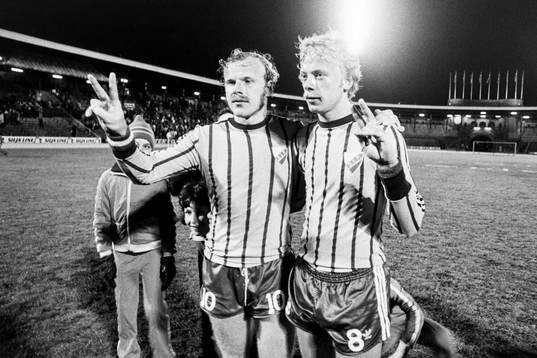 Djurgårdens målskyttar Kjell Samuelsson och Anders