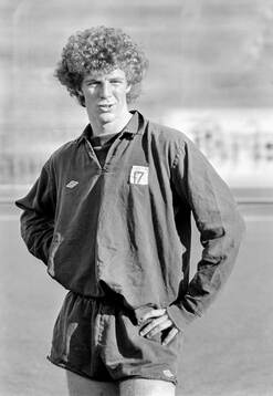 Tommy Caton at training