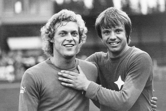 Malmös målskyttar Lars-Erik Larsson och Staffan Ohlsson