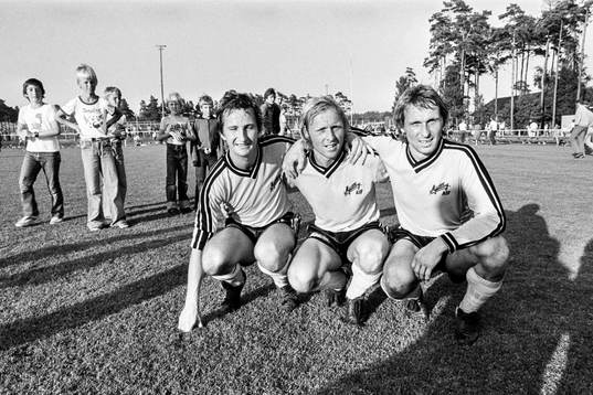 Mjällbys målskyttar Tommy Nordgren, Sven-Bertil Andersson