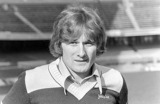 Allan Simonsen at Camp Nou stadium