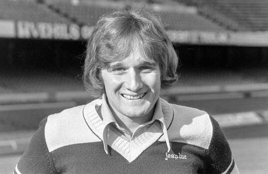 Allan Simonsen at Camp Nou stadium
