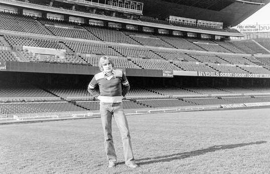 Allan Simonsen at Camp Nou stadium