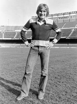 Allan Simonsen at Camp Nou stadium