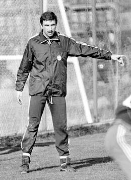 Hans Krankl at a training session