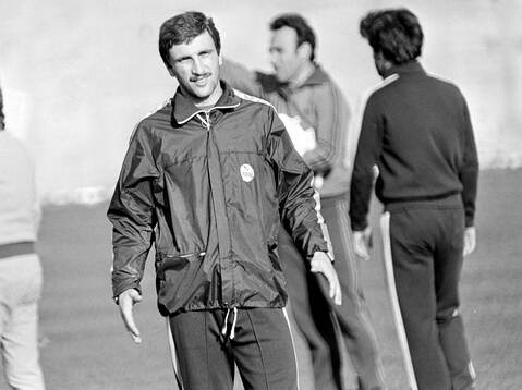 Hans Krankl at a training session