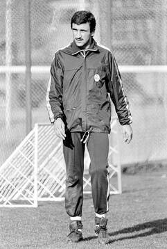 Hans Krankl at a training session