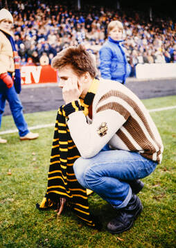 En AIK-supporter deppar