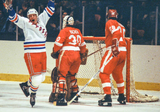 Ice Hockey, NHL 1979-1980, New York Rangers - Detroit Red