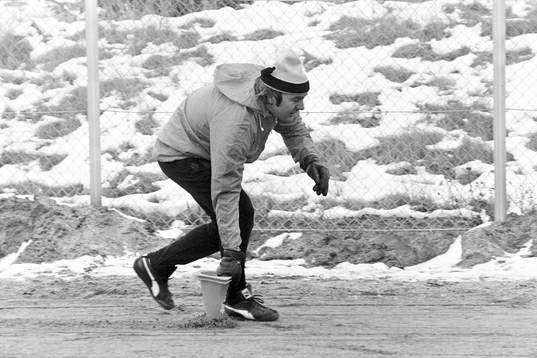 Bo Nilsson, tränare flyttar koner
