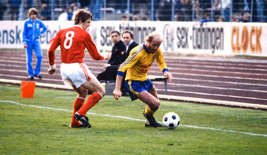 Fotboll, Landskamp, Träningsmatch, Sverige - Sovjet 1-5 i