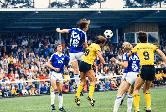 Fotboll, Allsvenskan, Mjällby - Halmstad på Strandvallen