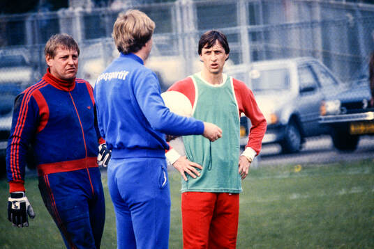Fotboll, Holländska Ligan, Johann Cruyff, Ajax, Träning.