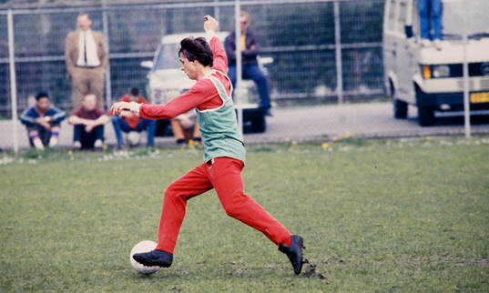 Fotboll, Holländska Ligan, Johann Cruyff, Ajax, Träning.