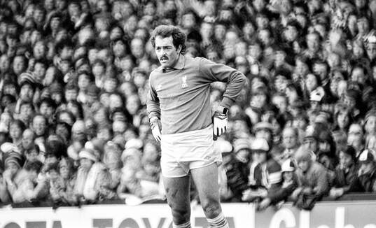 Goalkeeper Bruce Grobbelaar of Liverpool