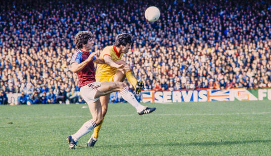 Ray Stewart of West Ham, David Johnson of Liverpool
