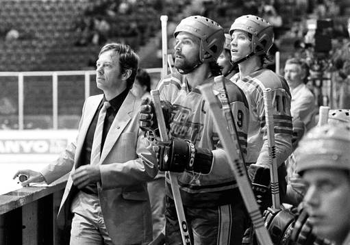 Bengt Ohlson, förbundskapten och Mats Waltin