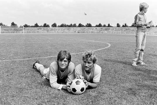 Roger Hansson och Thomas Larsson i en paus