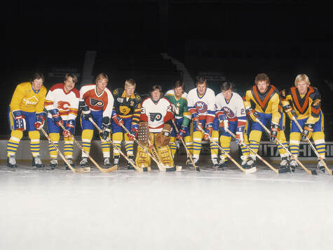 Players of Sweden pose for a photo with the their team