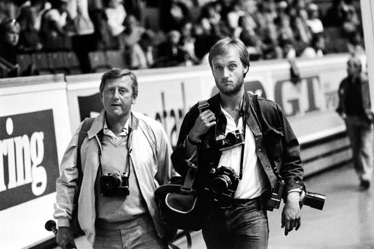 Fotograf Peter Claesson till höger