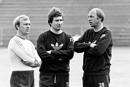 Bo Nilsson, ass. förbundskapten, Jan Ekstrand, läkare och