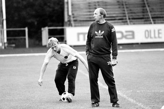 Benno Magnusson och Lars Arnesson, förbundskapten i Sverige