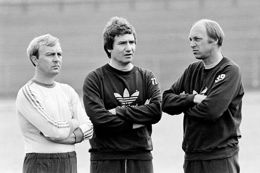 Bo Nilsson, ass. förbundskapten, Jan Ekstrand, läkare och