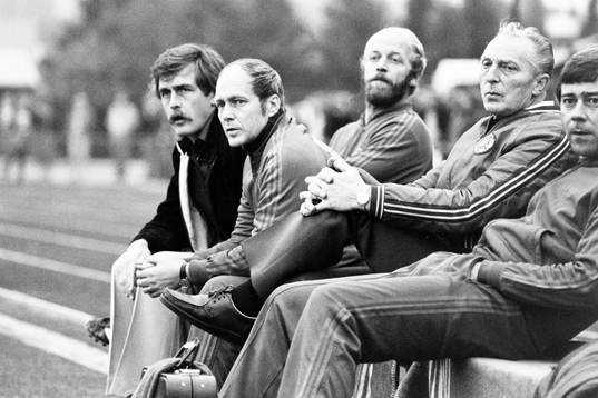Lars Bengtsson, lagledare och Bertil Hansson, tränare i