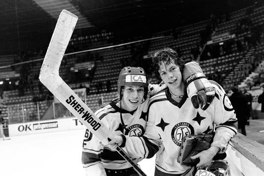 Jonas Bergqvist och Niklas Holmberg, målvakt i Leksand
