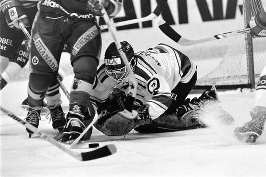 Niklas Holmberg, målvakt i Leksand