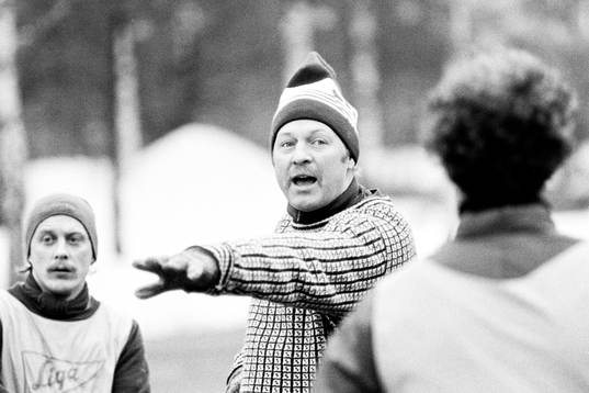Leif Widén, tränare i Öster