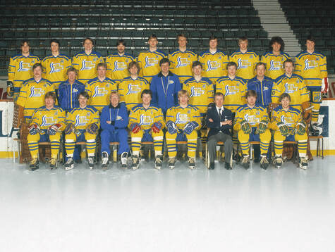 Players and team staff of Sweden pose for a team photo
