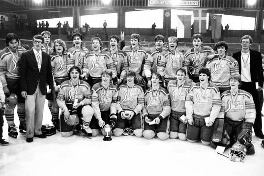 Sveriges segrande lag med bl.a Curt Lindström,