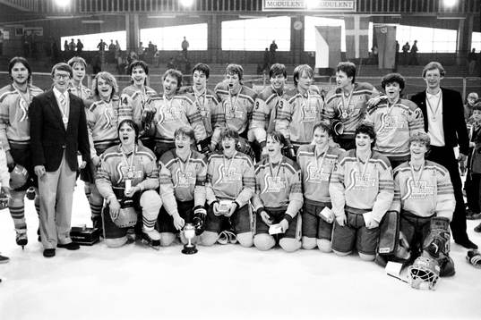 Sveriges segrande lag med bl.a Curt Lindström,