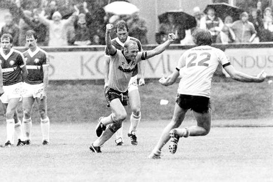 Sven-Bertil Andersson, Mjällby jublar i regnet