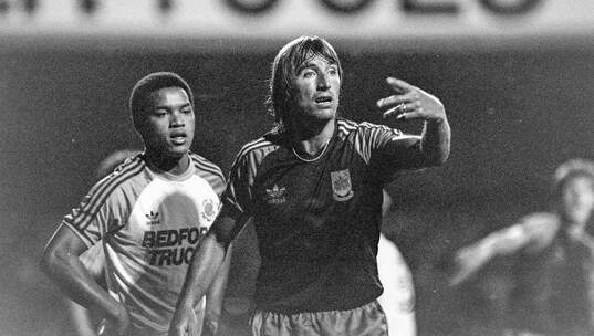 Lutons Brian Stein and West Hams Billy Bonds