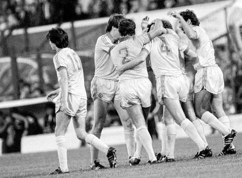 Kevin Keegan of Newcastle goal celebration