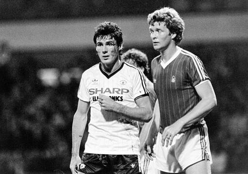 Nottingham Forest - Manchester United: Frank Stapleton of