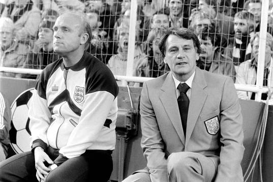 Bobby Robson, förbundskapten i England