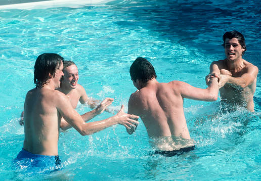 Klas Johansson, Robert Prytz, Jan Ekstrand och Glenn Hysén