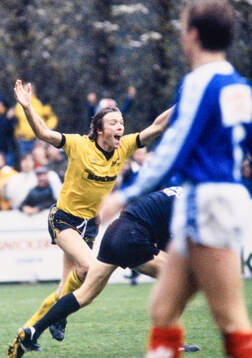 Mjällbys Jörgen Nilsson jublar