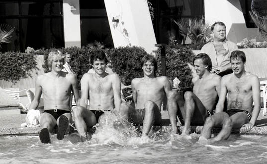 Håkan Sandberg, Glenn Hysén, Glenn Strömberg, Dan