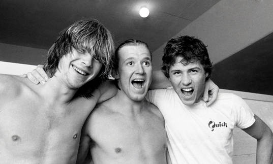 Glenn Strömberg, Dan Corneliusson och Glenn Hysén