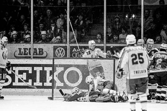 Dag Bredberg, Djurgården jublar bakom Färjestads målbur