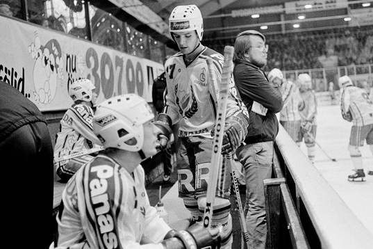 Djurgårdens nr 17 Jan Claesson och Leif Boork, tränare i
