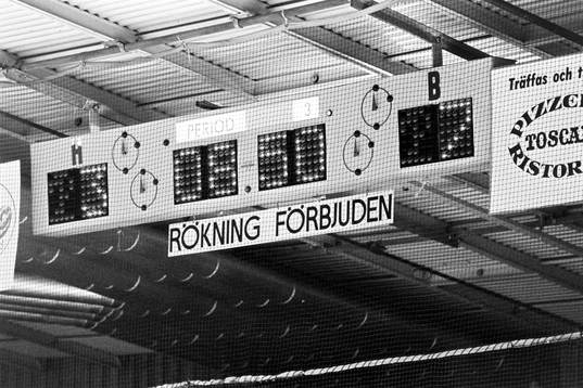 Resultattavlan på Malmö Isstadion
