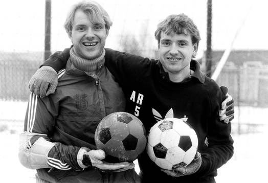 Thomas Ravelli, målvakt och Andreas Ravelli