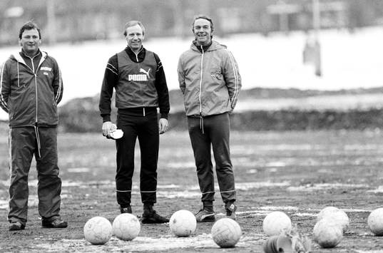 Christer Nilsson, ass. tränare, Björn Nordqvist och Agne