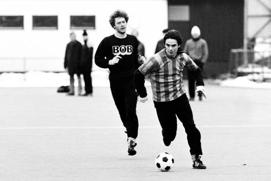 Kenny Andrén med bollen